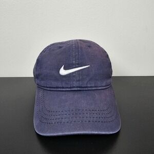 Nike Hat Cap Boys‎ Strap Back Blue Swoosh Logo Casual Performance Sports Youth